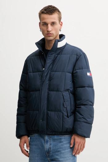 Bunda Tommy Jeans tmavomodrá farba, zimná, DM0DM22041