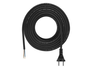 Flexo šnúra gumená 2x1,0mm2 5m čierna EMOS SS03050