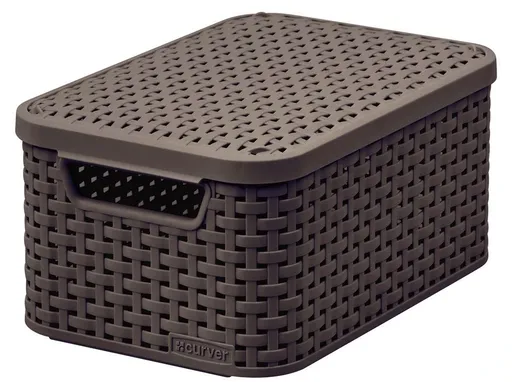 CURVER Úložný kôš STYLE M s vekom | hnedá