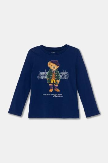 Detská bavlnená košeľa s dlhým rukávom Polo Ralph Lauren 312951081001