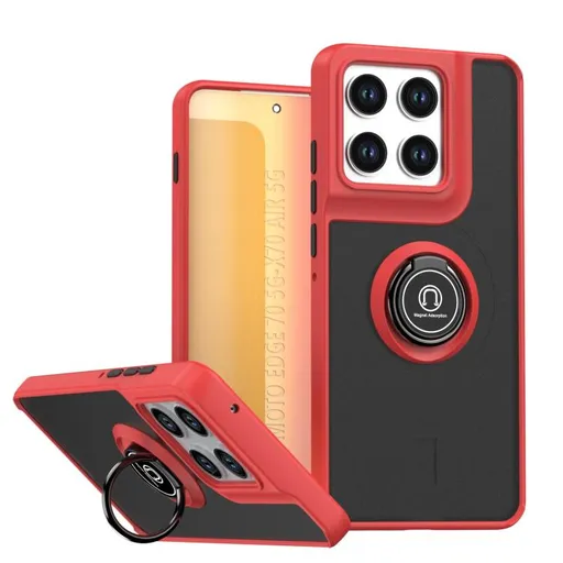 SHADOW Ochranný kryt s držiakom Motorola Edge 70 červený