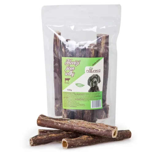 NATURECA Pochúťka hovädzí pažerák rolky neplnené 150 g