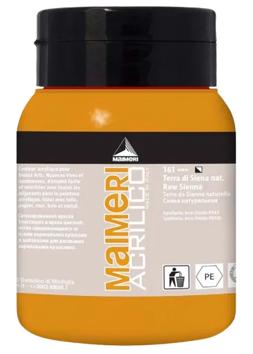 MAIMERI ACRILICO - Akrylové farby 161 - raw sienna, 0,5 L