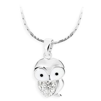 JSB Bijoux Náhrdelník Sovička s krištáľovými kameňmi Swarovski® (8592661090039)