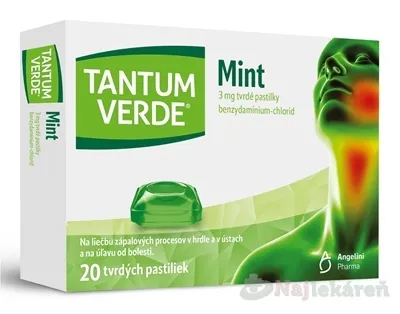 Tantum Verde Mint pas.ord.20 x 3 mg