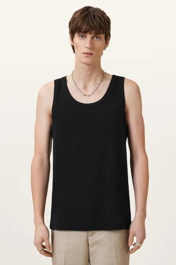 Bavlnený top AllSaints EDWARDS VEST biela farba, M008JB