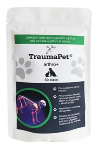 TraumaPet arthro+ kĺbová výživa pre domáce zvieratá 60tbl