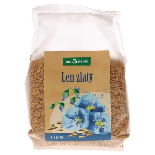 BIO NEBIO Ľanové semienko zlaté BIO 300 g