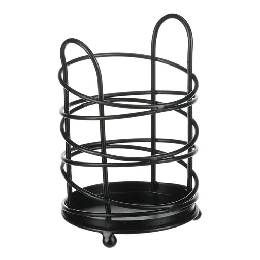 Autronic Kovový stojan kuchynský okrúhly, čierna