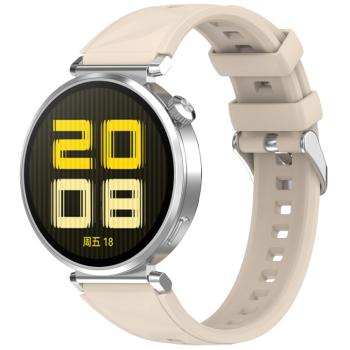 SILICONE Vymeniteľný remienok pre Huawei Watch GT 5 Pro 42mm IVORY