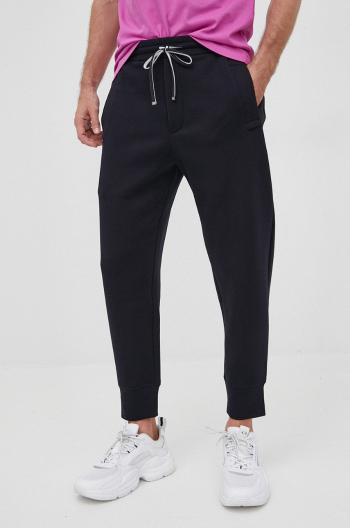 Nohavice Emporio Armani pánske, tmavomodrá farba, jogger