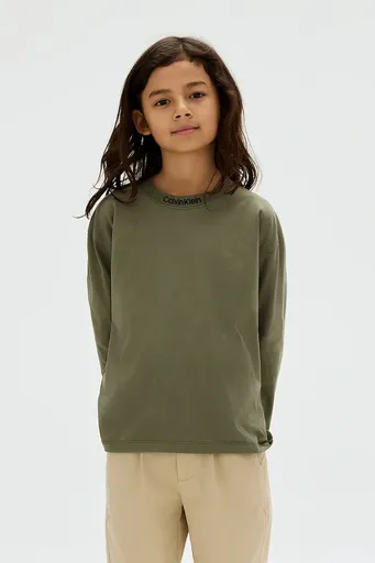 Bavlnené tričko s dlhým rukávom Calvin Klein Jeans