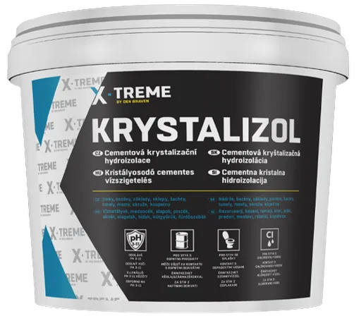 KRYSTALIZOL - Cementová kryštalizačná hydroizolácia šedá 20 kg