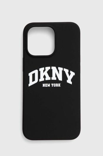 Puzdro na mobil Dkny iPhone 13 Pro / 13 6.1" čierna farba, DKHMP13LSNYACH,