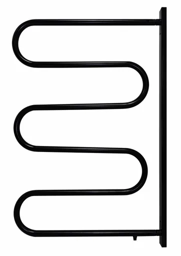 OLSEN SPA - Elektrický sušiak otočný - Farba - Čierna, Materiál - Komaxit, Rozmer radiátora - ES 3 - 35 x 865 x 580 mm, Výkon - 83 W OLBES3OCER