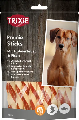 TRIXIE PREMIO Tyčinky s kuracími prsiami a rybami 80g