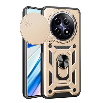 RING CAMERA Kryt s držiakom pre Realme 12 5G zlatý