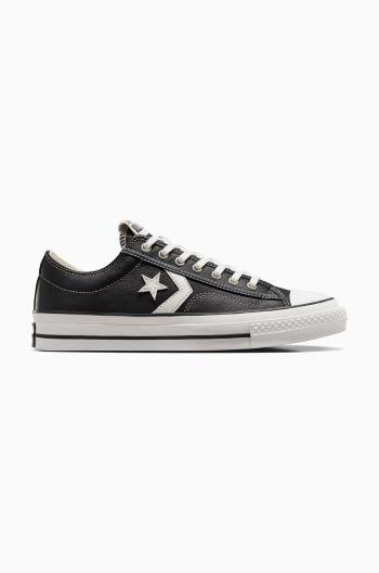 Kožené tenisky Converse Star Player 76 pánské, černá barva, A06204C