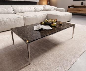 Konferenčný stolík Levente 110x60 cm keramický Laminam®Emperador Extra