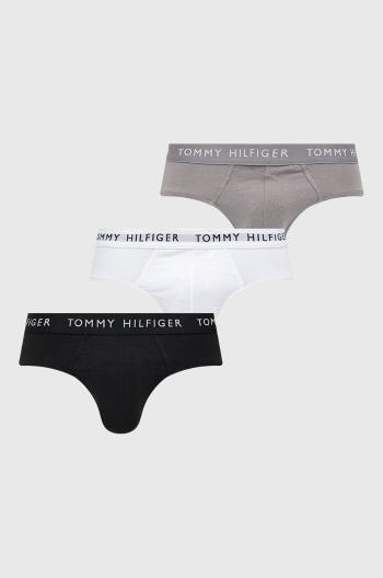 Slipy Tommy Hilfiger (3-pak) pánske,čierna farba,UM0UM02206