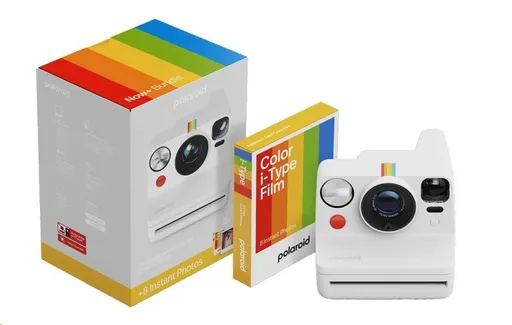 Polaroid Now+ Gen 3 White Bundle with Color Film (8 fotografií)