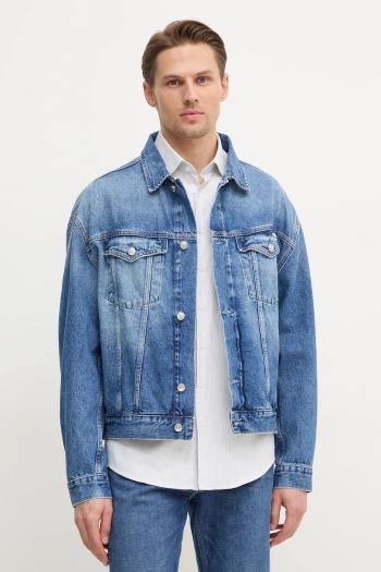 Rifľová bunda Calvin Klein Jeans pánska, prechodná, J30J327027