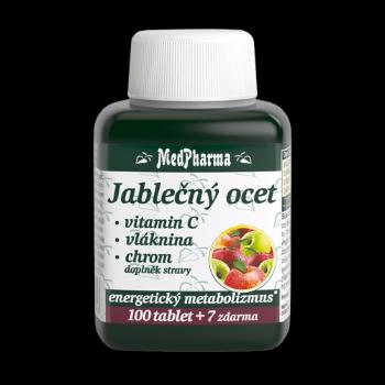 MEDPHARMA Jablčný ocot + Vitamin C + Vláknina + Chróm 107 tabliet