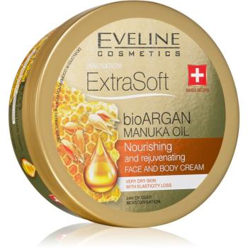 Eveline Cosmetics Extra Soft hydratačný krém na telo a tvár s arganovým olejom 175 ml