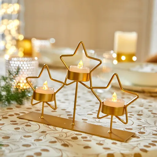 Svietnik s 3 hviezdičkami