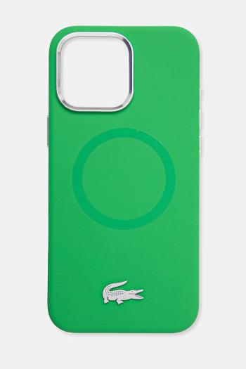Puzdro na mobil Lacoste iPhone 16 Pro Max 6.9 zelená farba, LCHMP16XSMAN