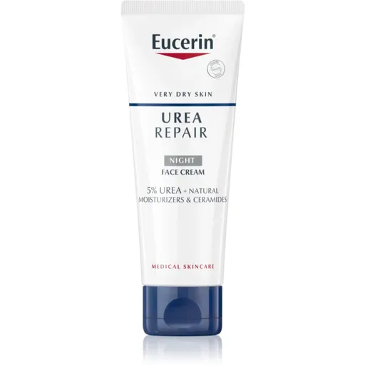 Eucerin UreaRepair Night Cream nočný krém na tvár, krk a dekolt bez parfumácie 50 ml