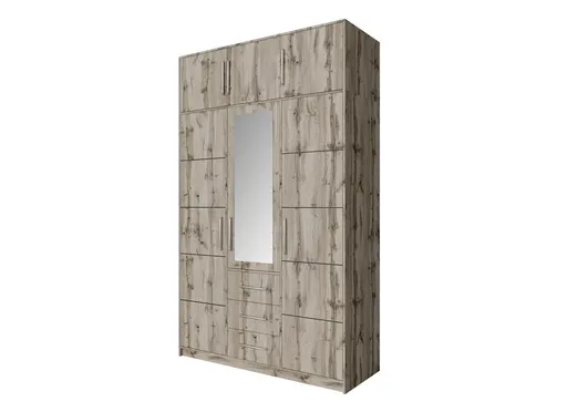 ArtStol Šatníková skriňa BALI D3 s nadstavcom | dub wellington 147 cm