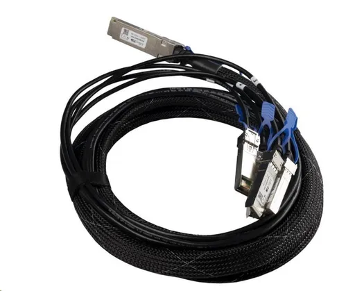 MikroTik XQ+BC0003-XS+ - 100G DAC kábel QSFP28 až 4x SFP28, 3m