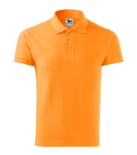 MALFINI Pánska polokošeľa Cotton Heavy - Mandarínkovo oranžová | 2XL