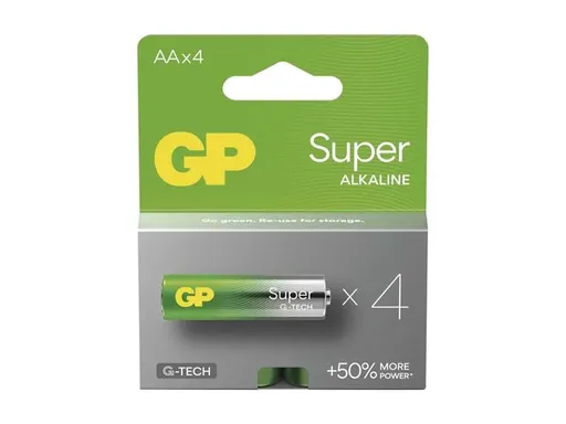 Batérie AA (R6) alkalická GP Super 4ks