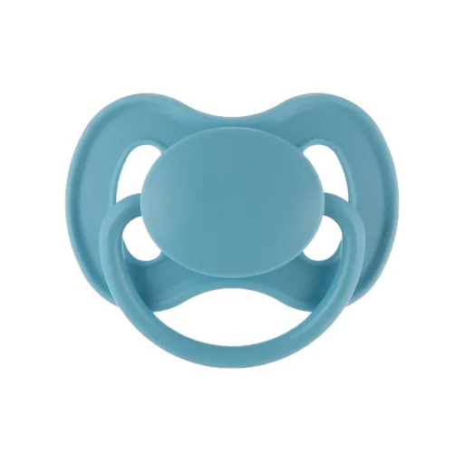 Canpol Babies Cumlík kaučukový okrúhla špička Nude 6-18m modrý