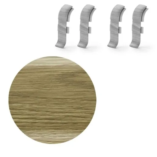 Spojka k soklu Naturel pinia , PVC dĺžka 0,5 cm, výška hrany 56 mm, NATNGTF65