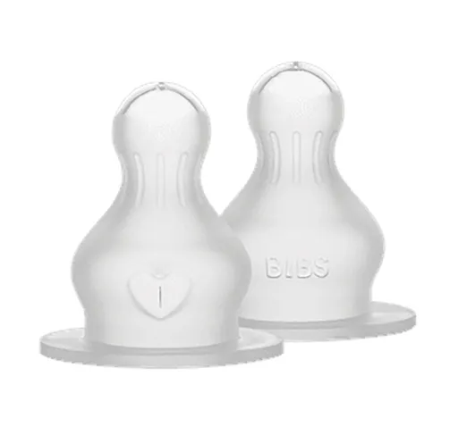 BIBS Cumlíky silikonové Baby Bottle - stredný prietok