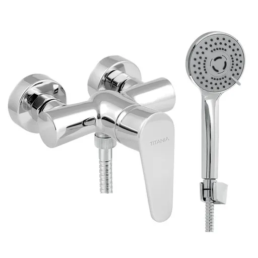 Sprchová batéria Novaservis Titania Fresh Eco so sprchovacím setom 100 mm chróm 96065,0E