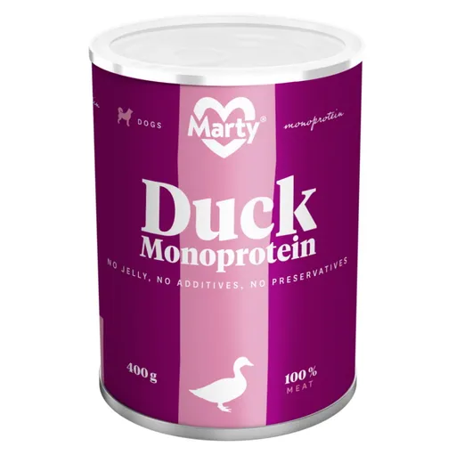 MARTY Konzerva pre psov Monoproteín kačacie 400 g