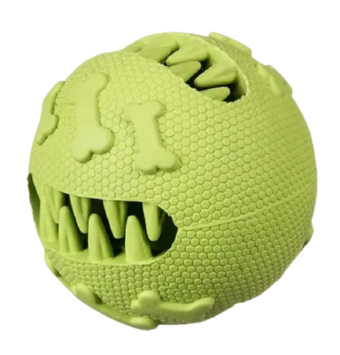 Barry King hračky pre psy - dentálna lopta na maškrty zelená 7,5cm