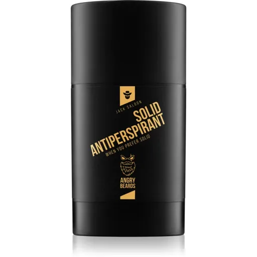 Angry Beards Jack Saloon Solid Antiperspirant tuhý antiperspitant pre mužov 50 ml