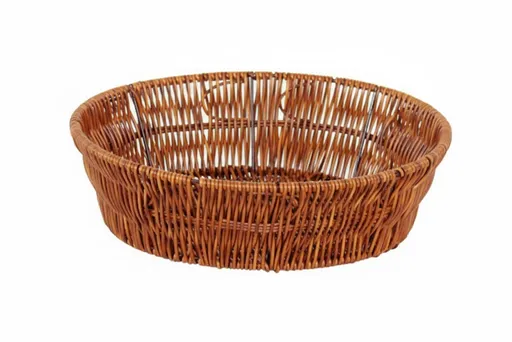 MAKRO - Košík pletený okrúhly 25cm, dekor Wood