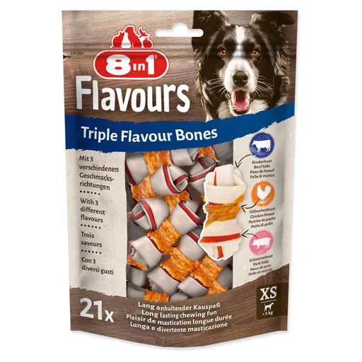 8IN1 Triple Flavour kosť žuvacia XS 21 kusov