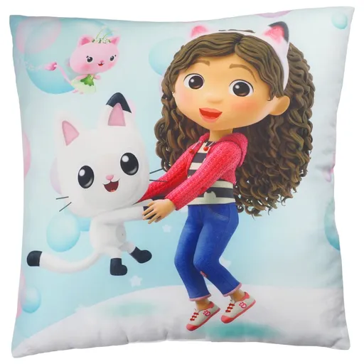 Jerry Fabrics Detský vankúšik s potlačou - Gabby's Dollhouse - Bubbles | 40 x 40 cm