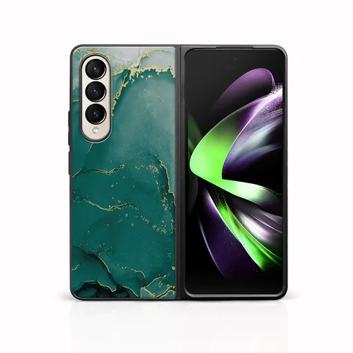 MY ART Ochranný kryt pre Samsung Galaxy Z Fold 3 5G GREEN MARBLE (145)