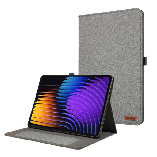 FABRIC Zaklápací kryt pre Xiaomi Pad 7 / Pad 7 Pro šedý