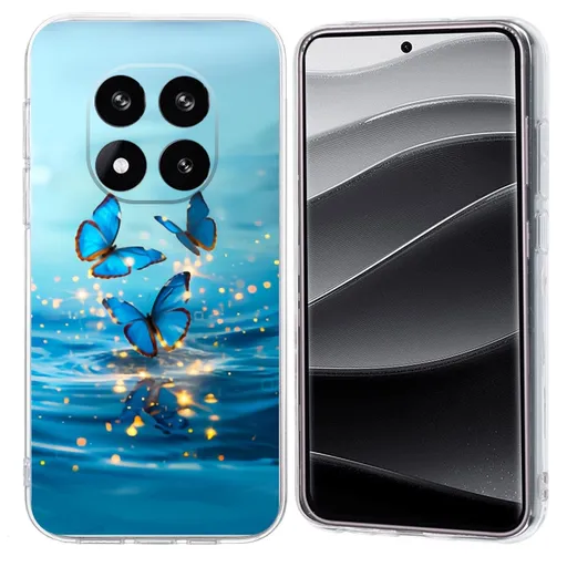 ART TPU Ochranný kryt pre Xiaomi Redmi Note 14 Pro+ 5G BLUE BUTTEFLIES