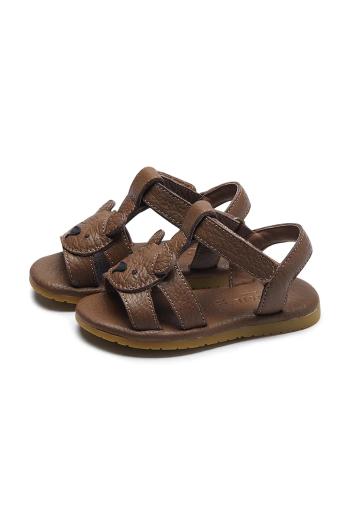 Detské kožené sandále Donsje Mhalo Sandals Bear hnedá farba, 1502301
