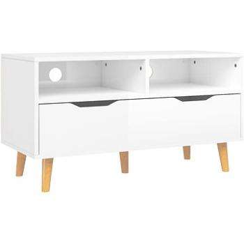 SHUMEE biely s vysokým leskom 90 × 40 × 48,5 cm (326783)